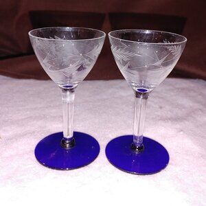 Vintage Small Cocktail Glasses - Rare